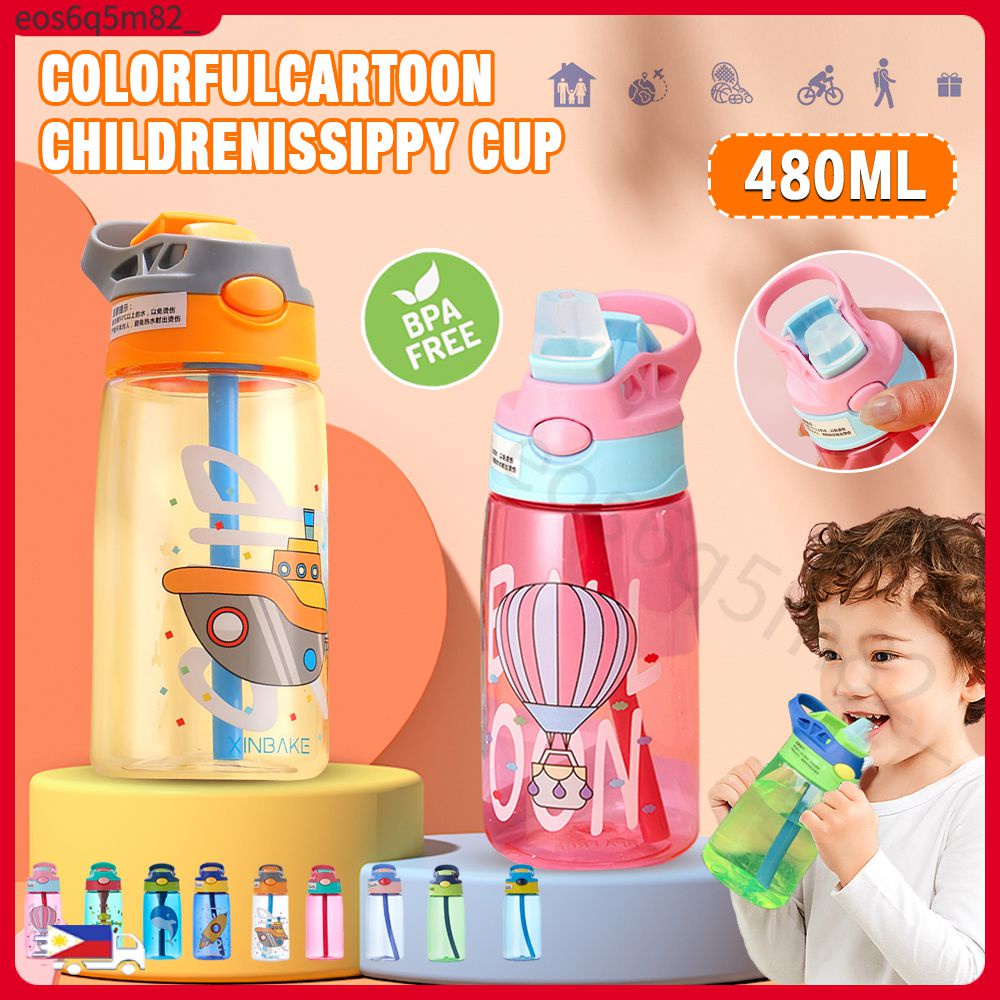 Tumbler For Kids Water Bottle With Straw BPA Free Thumbler Cute Cartoon ...