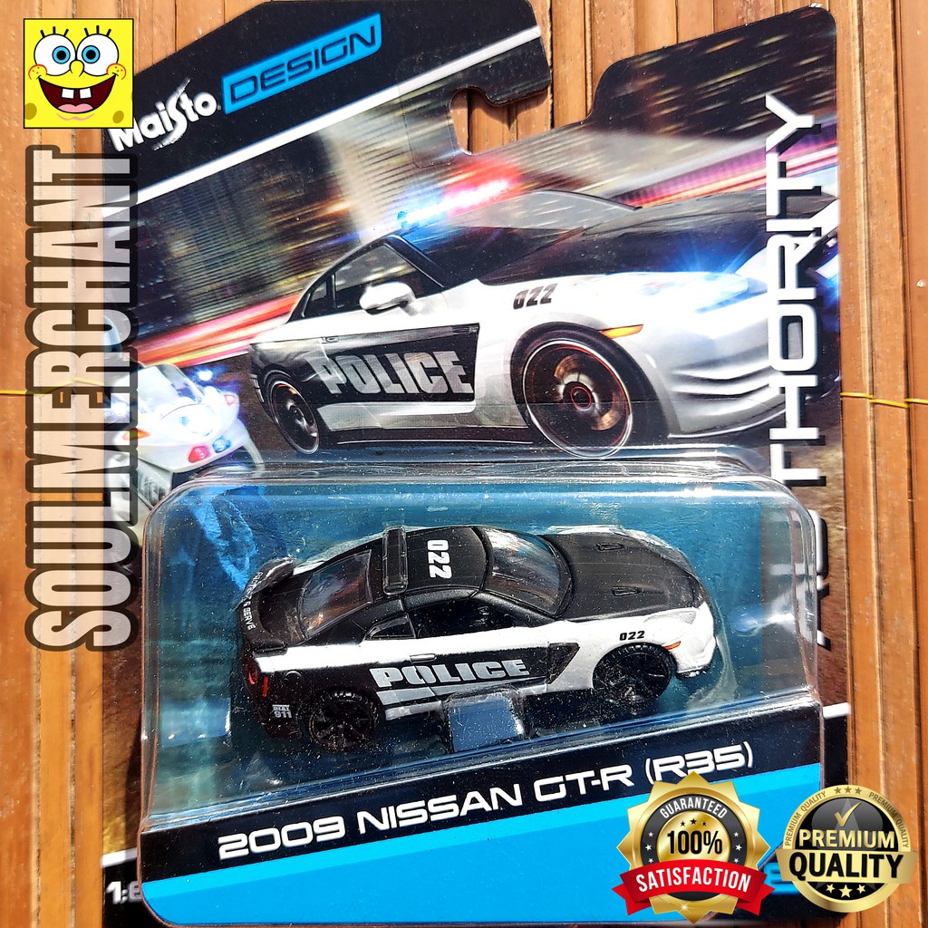 Maisto DESIGN 2009 NISSAN GT-R R35 POLICE CAR | Shopee Philippines