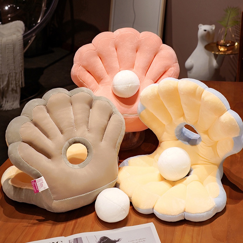 35*30*25cm Cartoon Cute Shell Shaped Plush Cushion Toys Stuffed Sofa ...