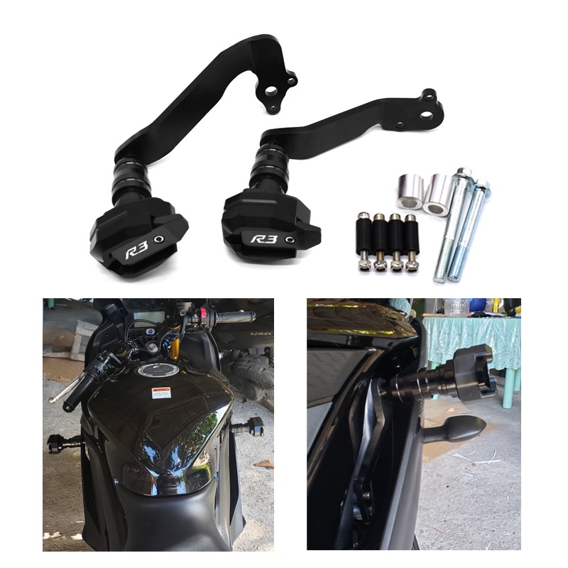 REYGEAKT For Yamaha Yzf R3 R25 V2 Crash Bars Moto Frame Slider ...