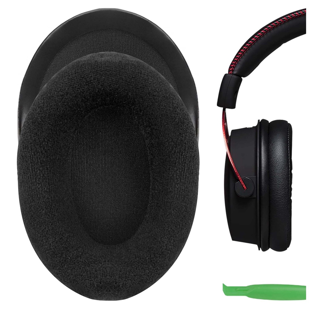 Geekria Velour Earpad Replacement Ear Pads for HyperX Cloud II Cloud 2
