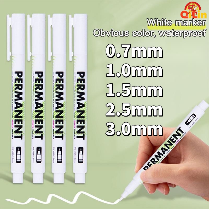 1/3pcs White Marker Pen Paint Oily Waterproof Tire Painting Graffiti