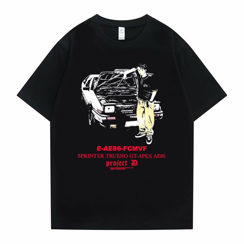 Fujiwara Takumi Tshirt 90S Male Manga Drift Car T Anime Initial D ...