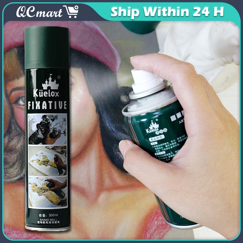 180ml/300ml Waterproof Fixative Spray For Artist Sketching Supplies