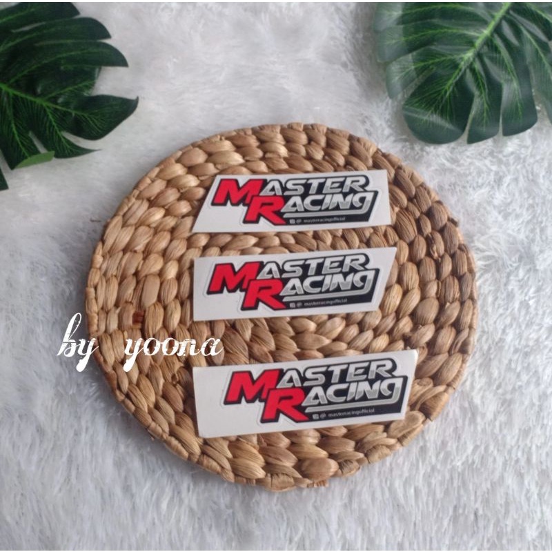 Master racing printcut Sticker stripping Material Already Laminated