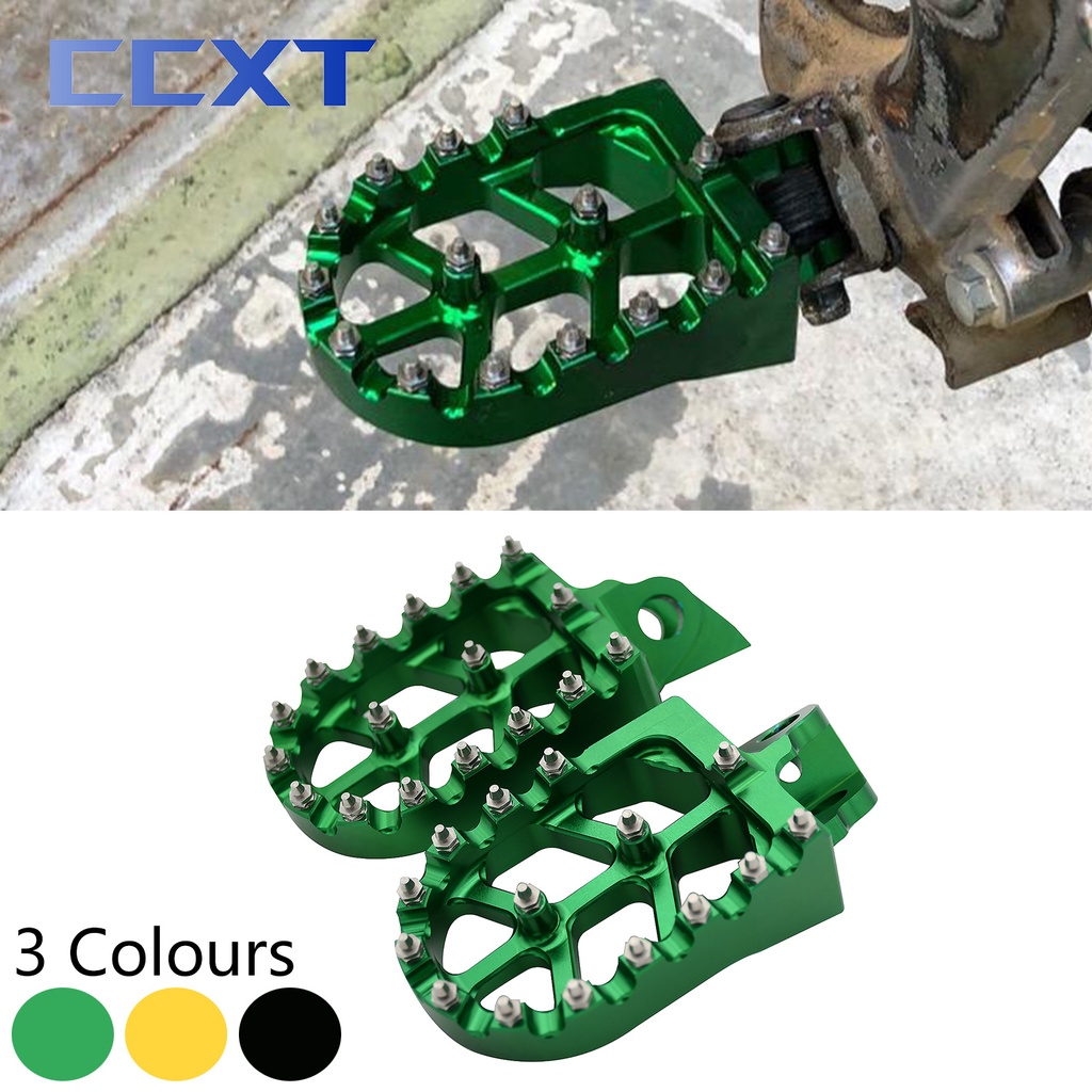 Motorcycle CNC Foot Pegs Footpeg Pedals FootRest For Kawasaki KX65 KX80