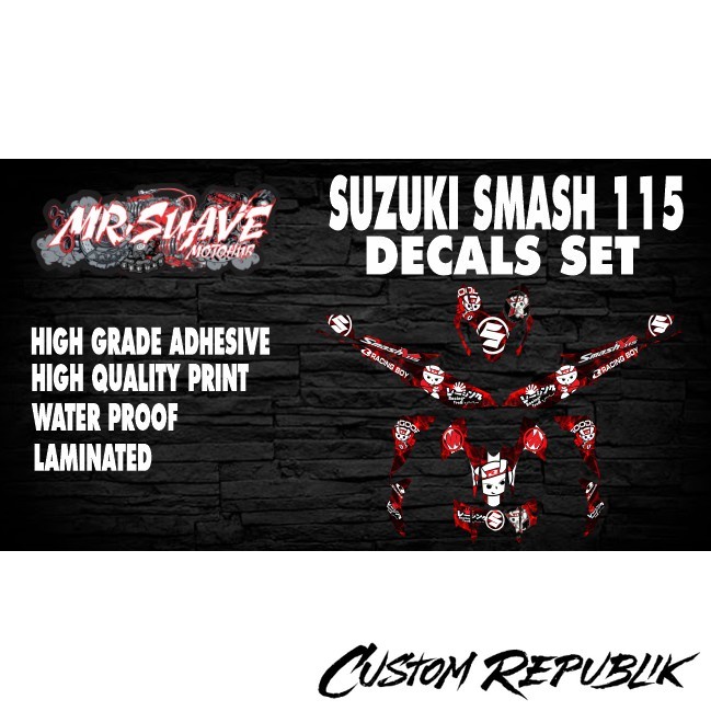 Suzuki Smash 115 Decals Set (Racing Boy) | Shopee Philippines