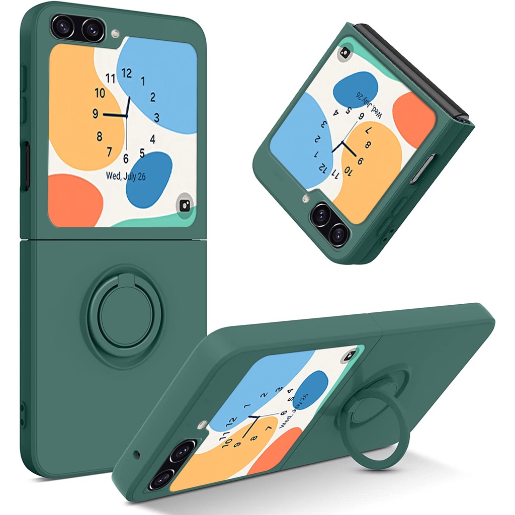 Luxury Samsung Z Flip 5 Case Flip 4 Flip 3 Casing Liquid Silicone ...