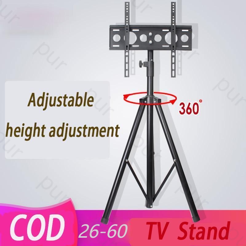 Portable TV Stand for 2660 Inch Height Adjustable Tripod TV Rack Stand