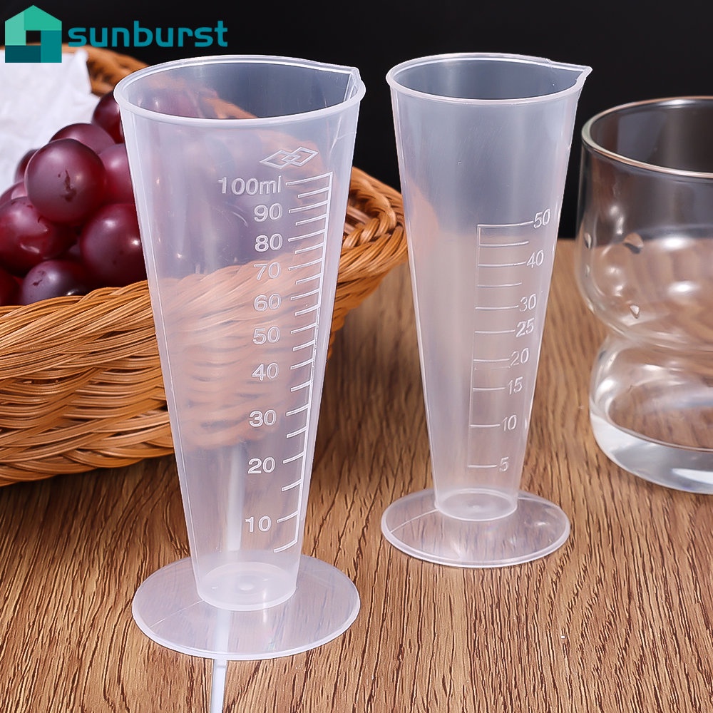50/100ML Transparent Triangular Measuring Cup Medical Professional ...