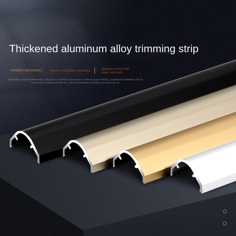 Aluminum Edge Banding Closing Tape Blank Holding Groove Edge Banding ArcShaped Corner Corner