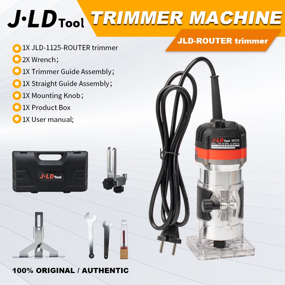 JLD 350W Router Power Tool 30000R/MIN Plainer 60HZ Palm Router Trimmer ...