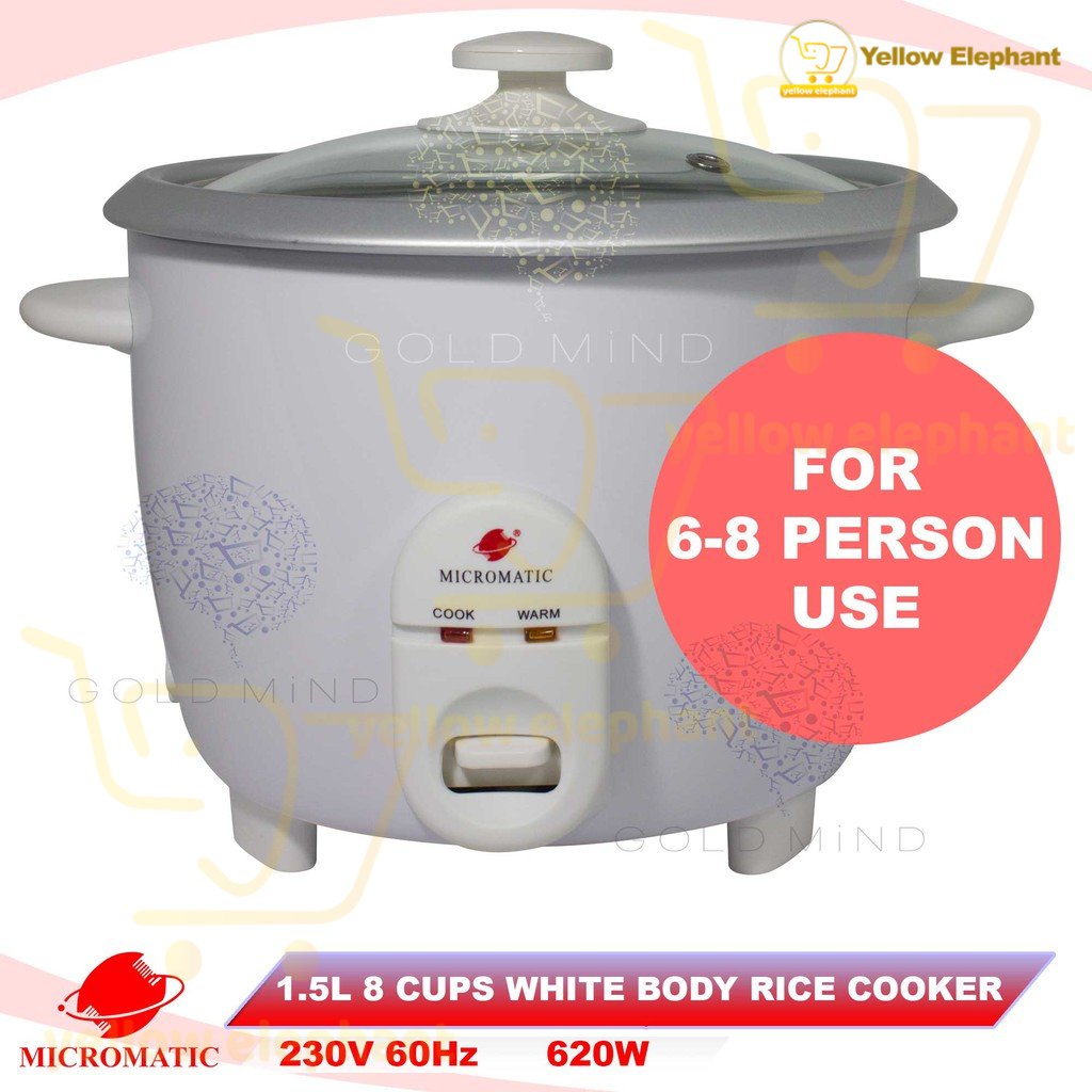 Micromatic Rice Cooker Person W Yellow Elephant Everyday Low