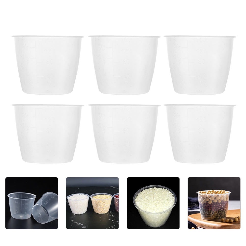 Cup Measuring Rice Cooker Measurement Clear Kitchen Plastic Cups