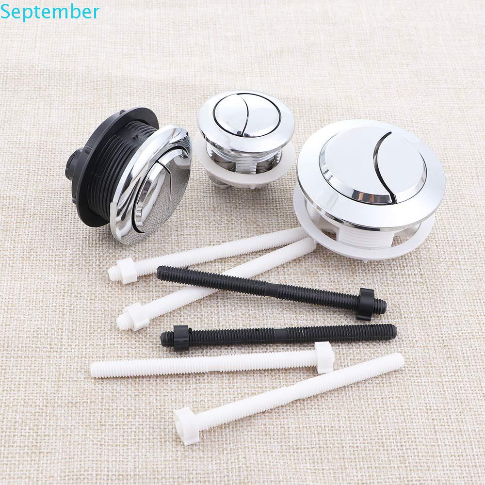 SEPTEMBER Dual Flush Valev Buttons Universal Chromed Flusher Parts