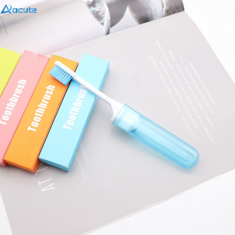 Portable Folding Toothbrush With Box Travel Toothbrush Set Orthodontic