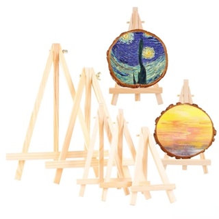 Mini Wooden Tripod Easel Display Painting Stand Card Canvas