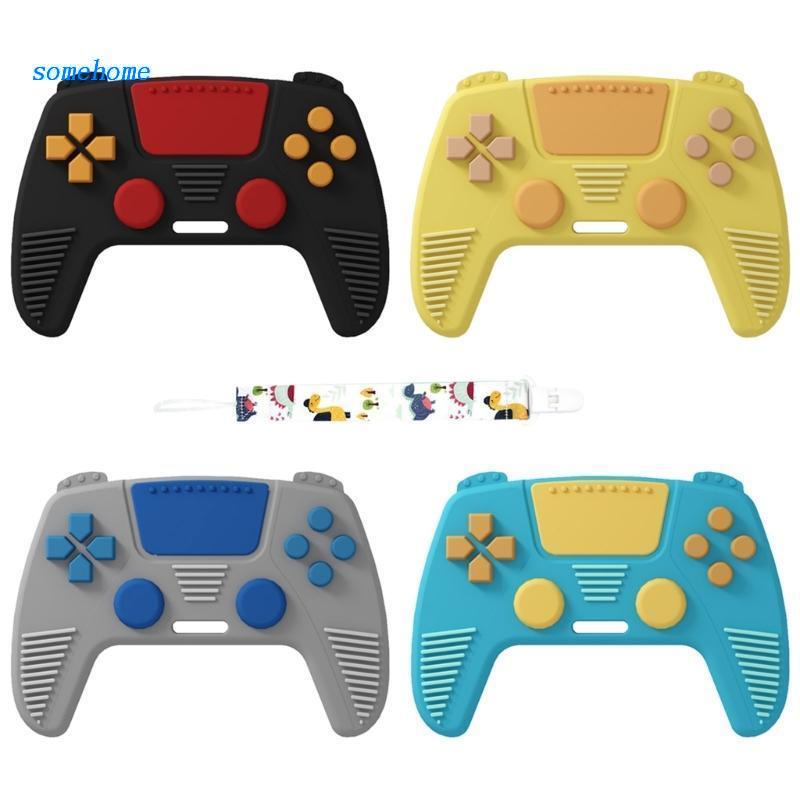 SOME Upgraded Baby Game Controller Teether Toy Silicone Teething Toy
