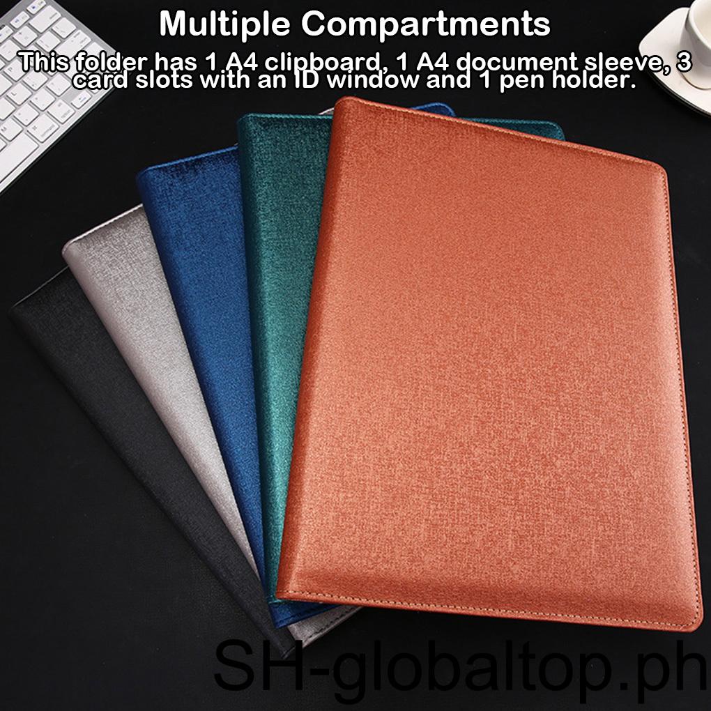 Conference Folder A4 Stationery Folders PU Leather Contract File ...