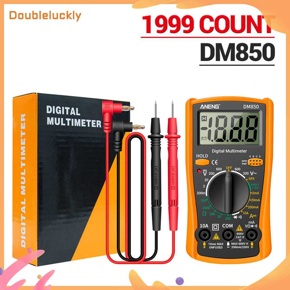 2000 Counts Smart High Precise LCD Digital Multimeter Portable AC DC ...