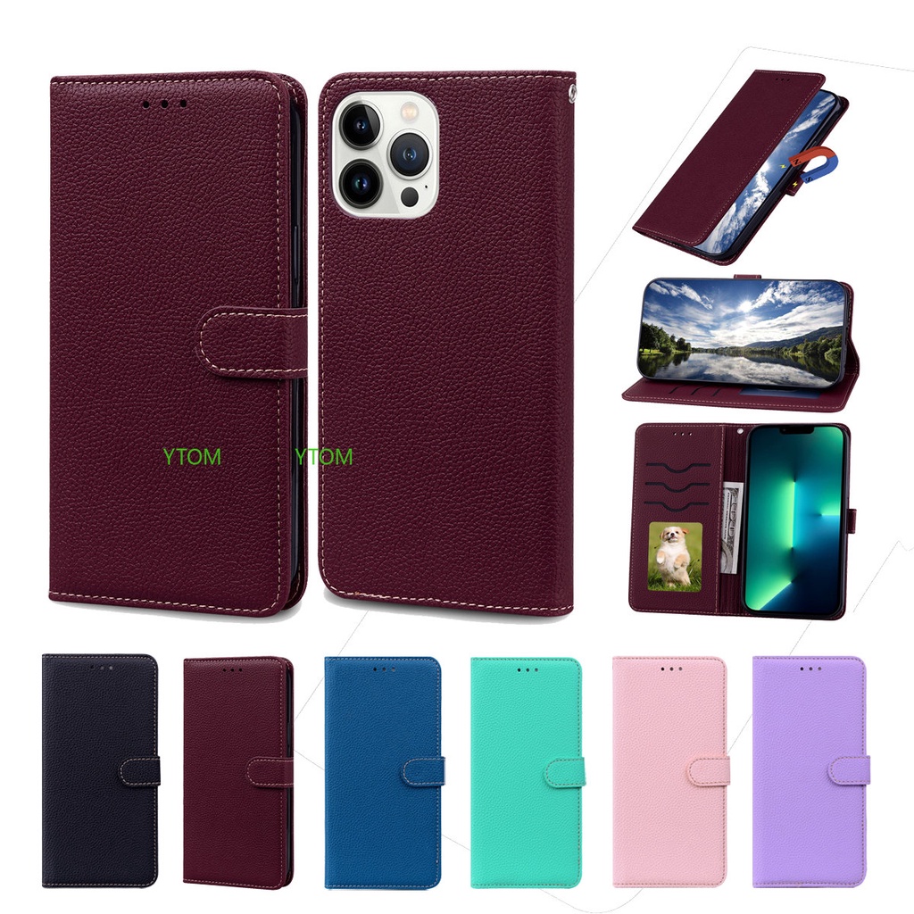 Luxury Leather Wallet Case for Samsung A21 A21S A31 A41 A51 4G A51 5G A71  4G A71 5G A22 4G A22 5G Flip Case Magnet Stand Phone Cover - Main Image