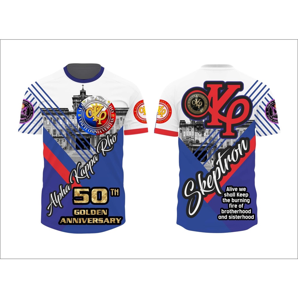 Alpha Kappa Rho 50th Anniversary T-Shirt Full Sublimation Frat T-Shirt ...