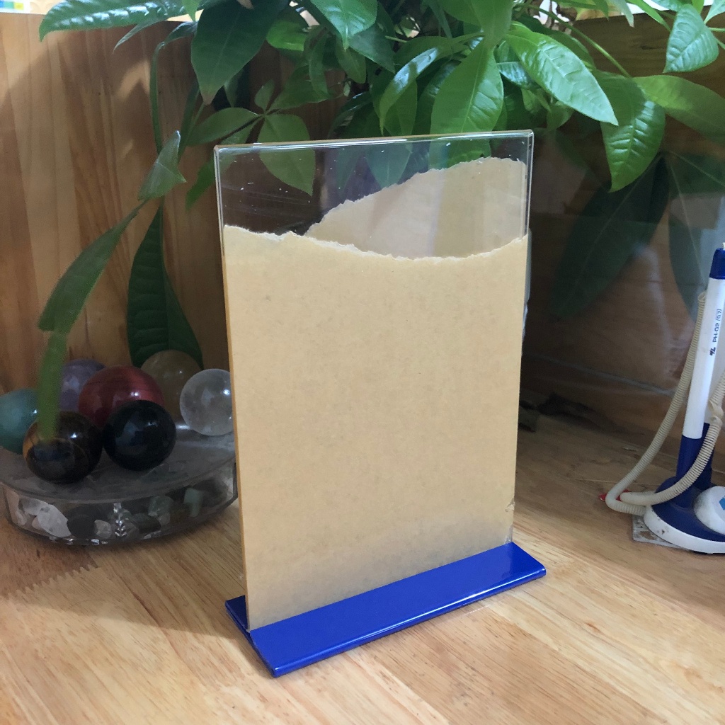 Mica Menu size A6 (10x14,8cm) with sliding base in all colors: black ...