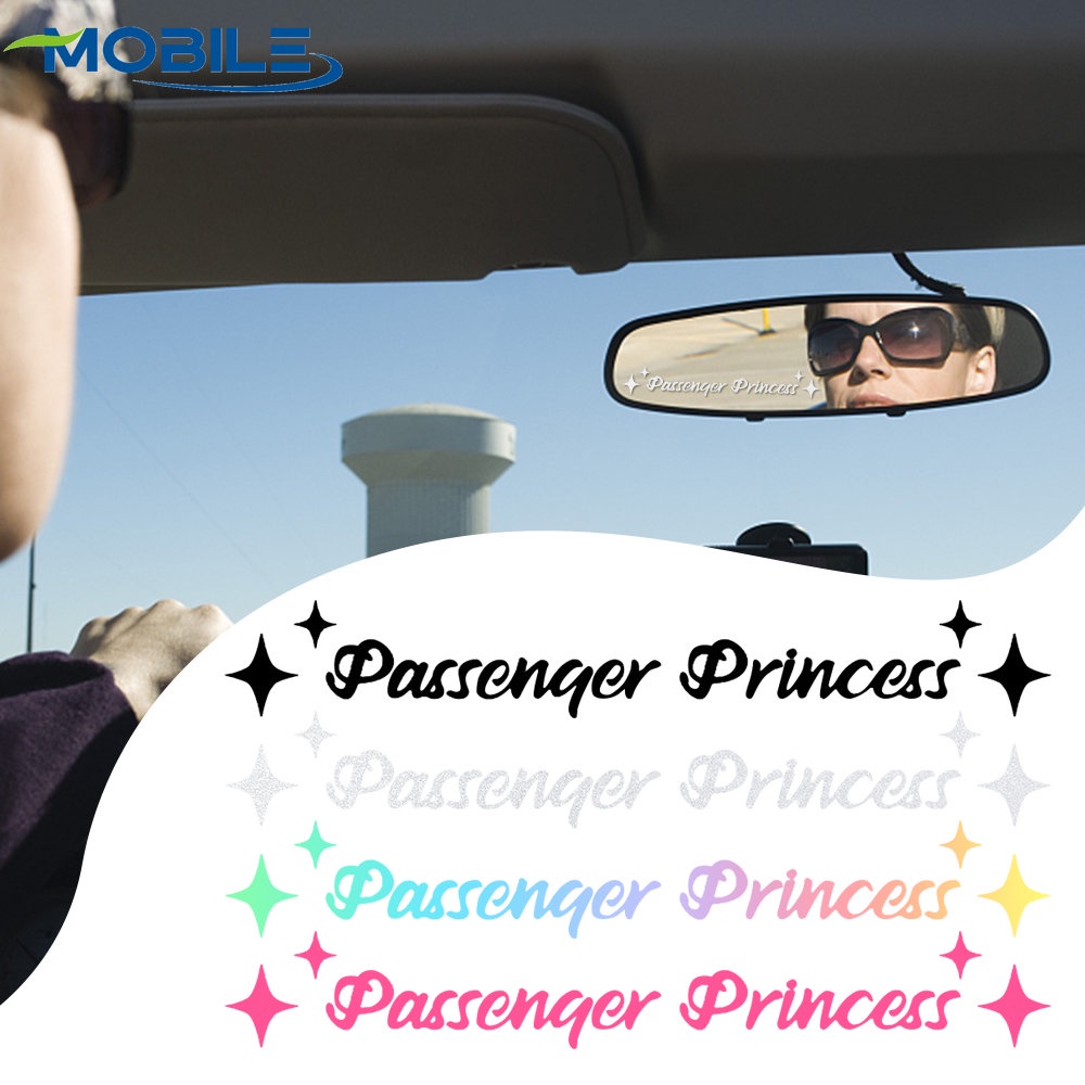 SSS Prints PASSENGER PRINCESS Vinyl Car Sticker Decal - Multicolor Glossy, Made In Australia
