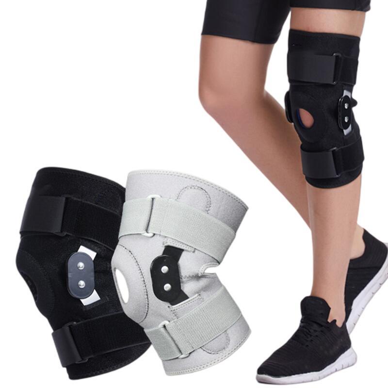 1pc Hinged Open Patella Knee Support Brace Knee Pad With Removable Side 