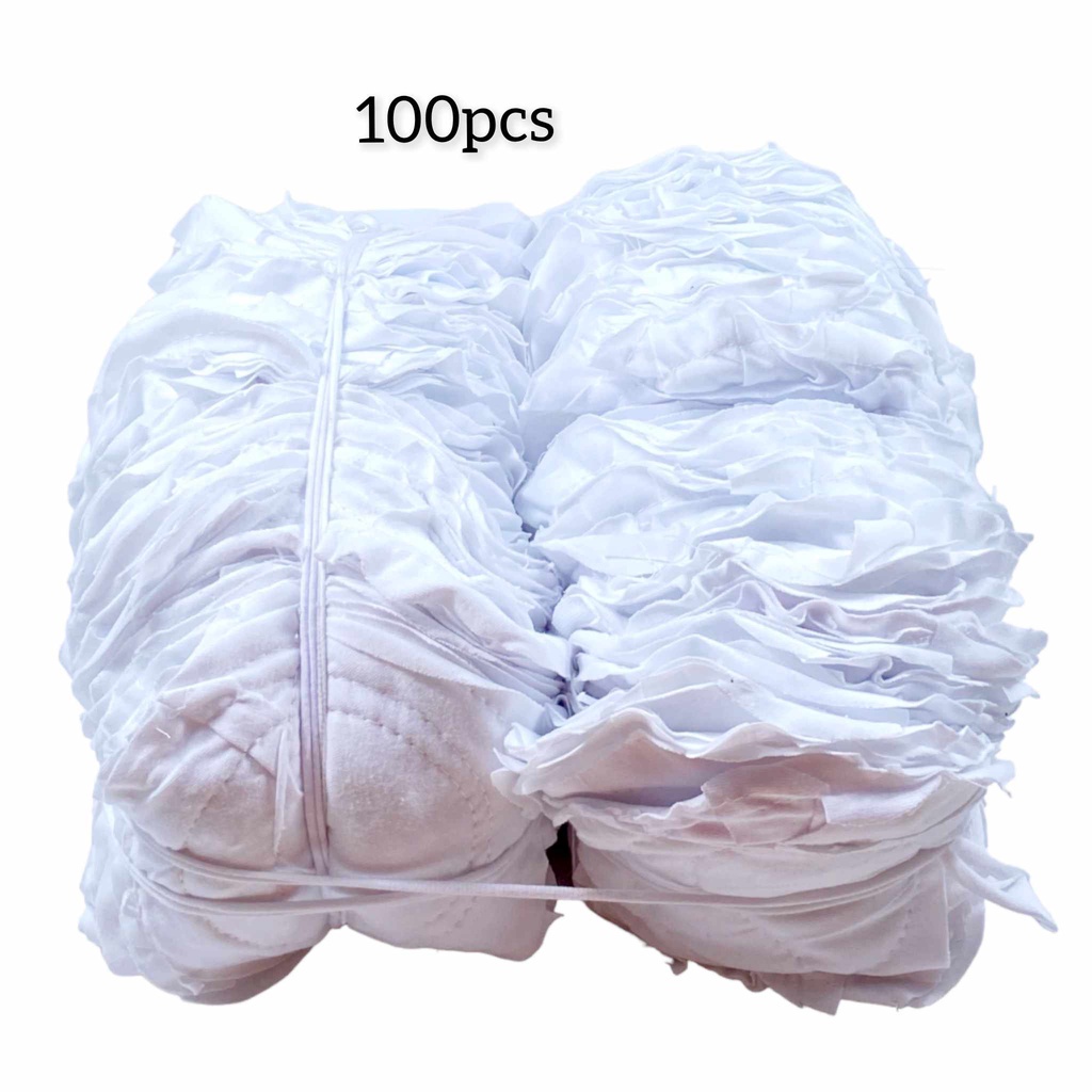 Handh 50pcs 100pcs White Basahang Bilog Multipurpose Round Cleaning