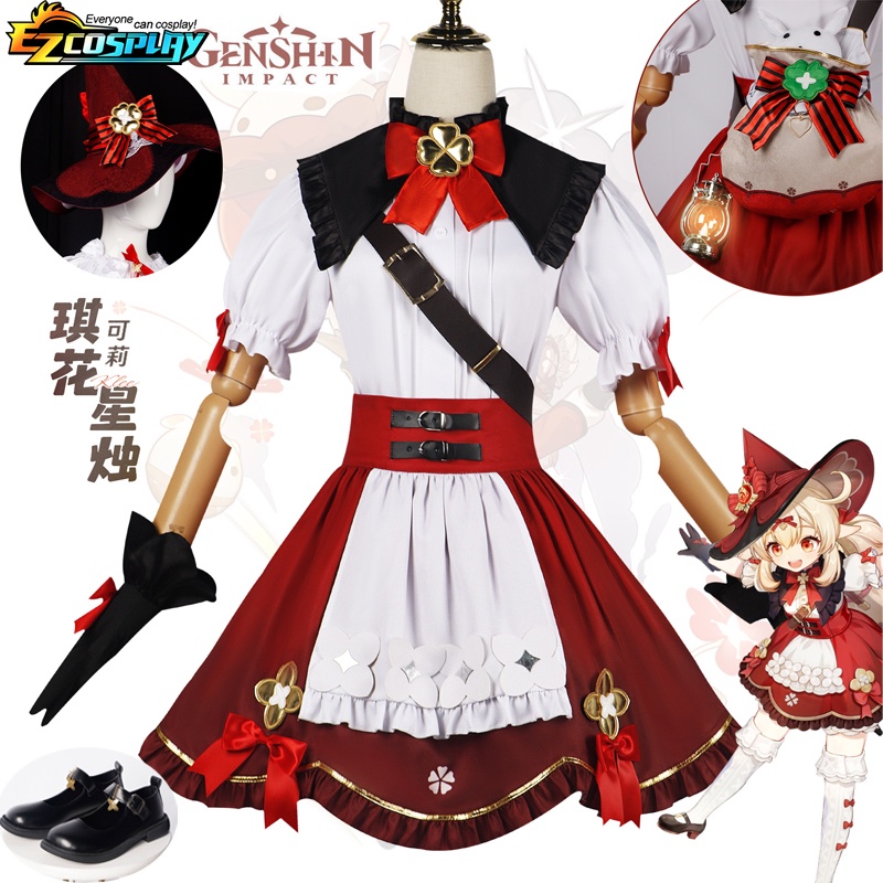 5 Star Klee Blossoming Starlight Cosplay Costume Genshin Impact Dress ...