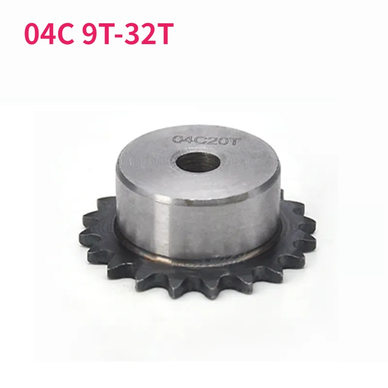 39-80 Tooth 04C Chain Drive Sprocket - 45# Steel Chain Gear (1/4" Pitch - View #5
