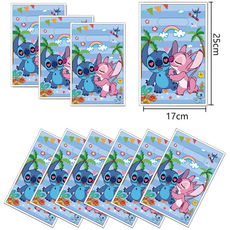 Lilo Stitch Party Gift Bags Candy Cookie Packing Bags Cartoon Treat ...