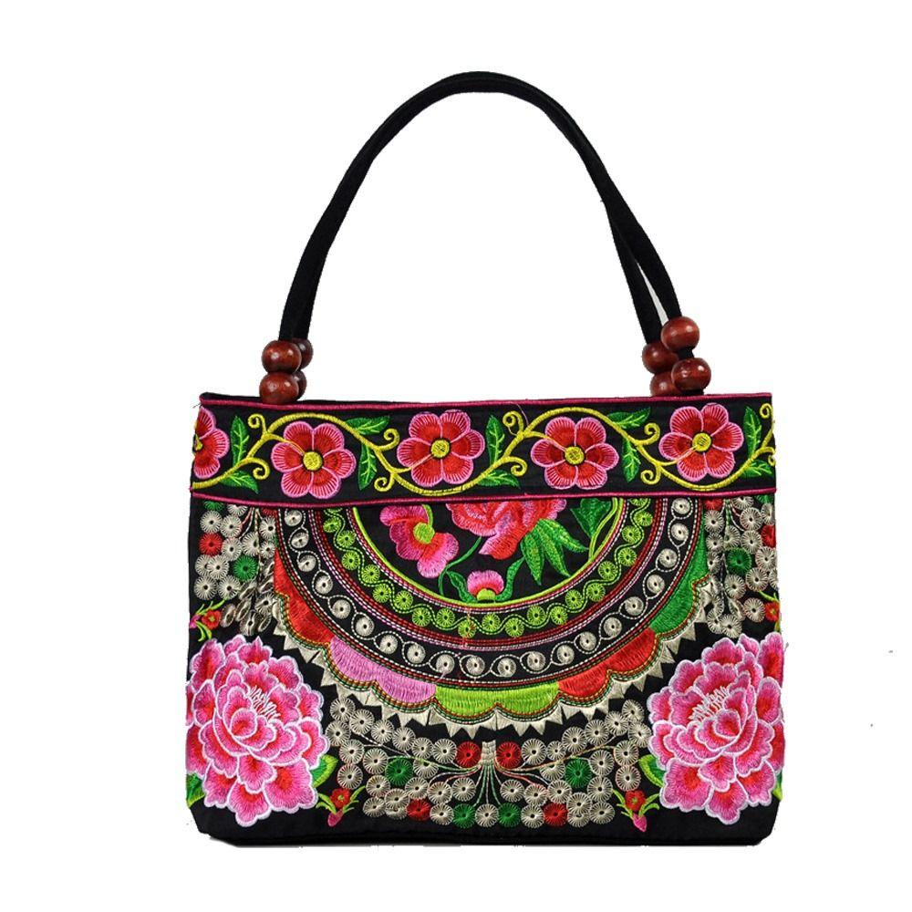 TONFASHION Embroidered Bags, Ethnic Flower Large Capacity  display picture 1