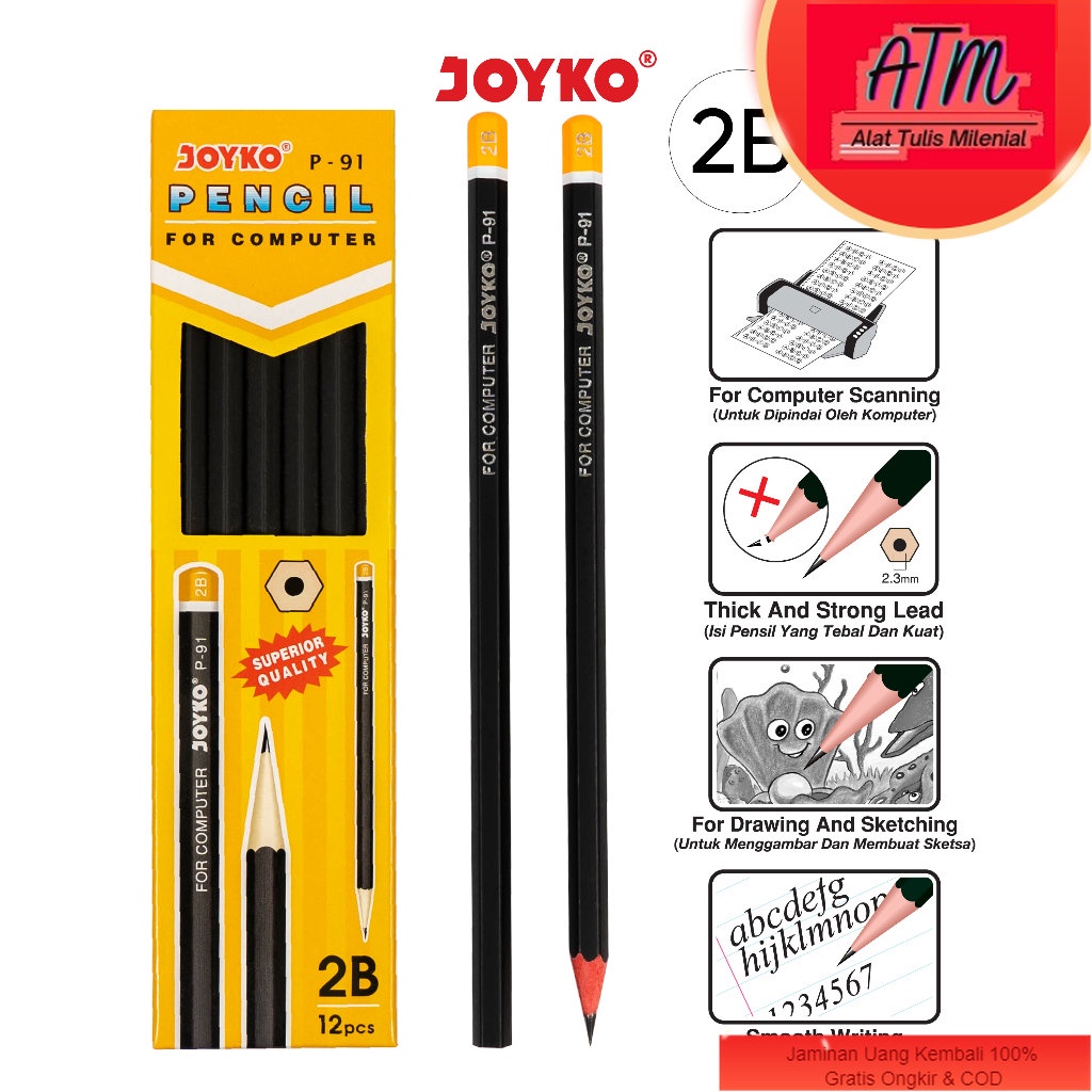 P-91 2B Pencil Pencil Pencil 1box 12pcs | Shopee Philippines