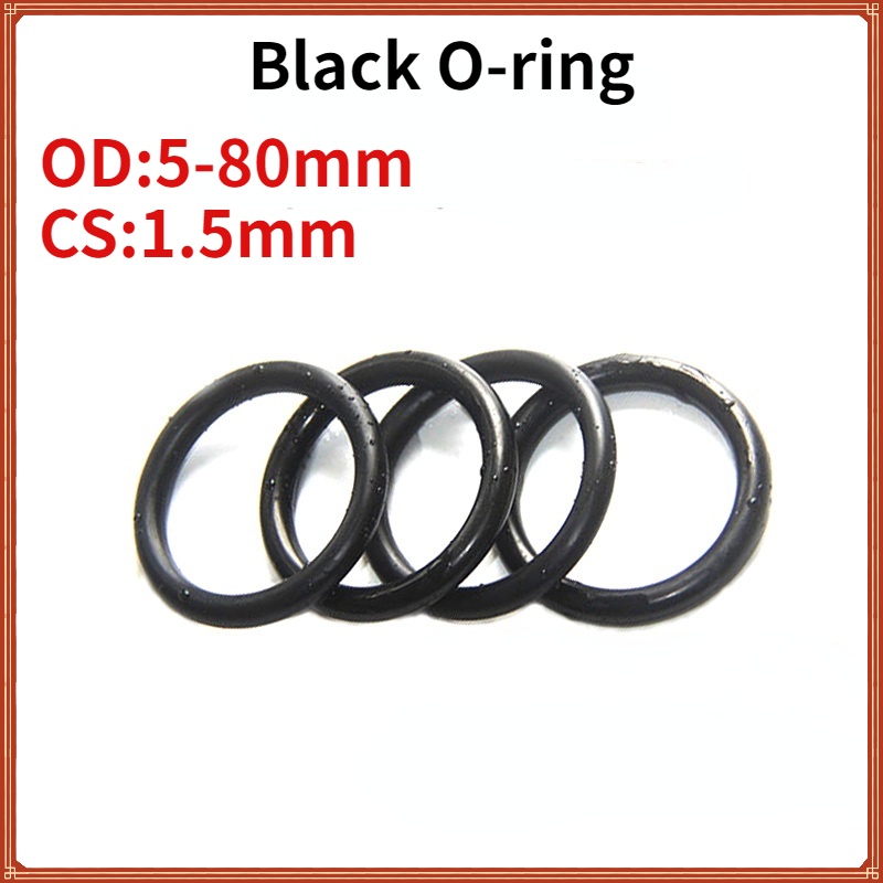 50PCS Nitrile Rubber NBR Sealing O-Ring CS 1.8mm,15.4x11.8x1.8mm