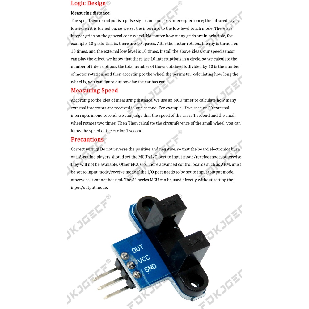 Motor Test IR Infrared Slotted Optical Speed Measuring Sensor Detection ...