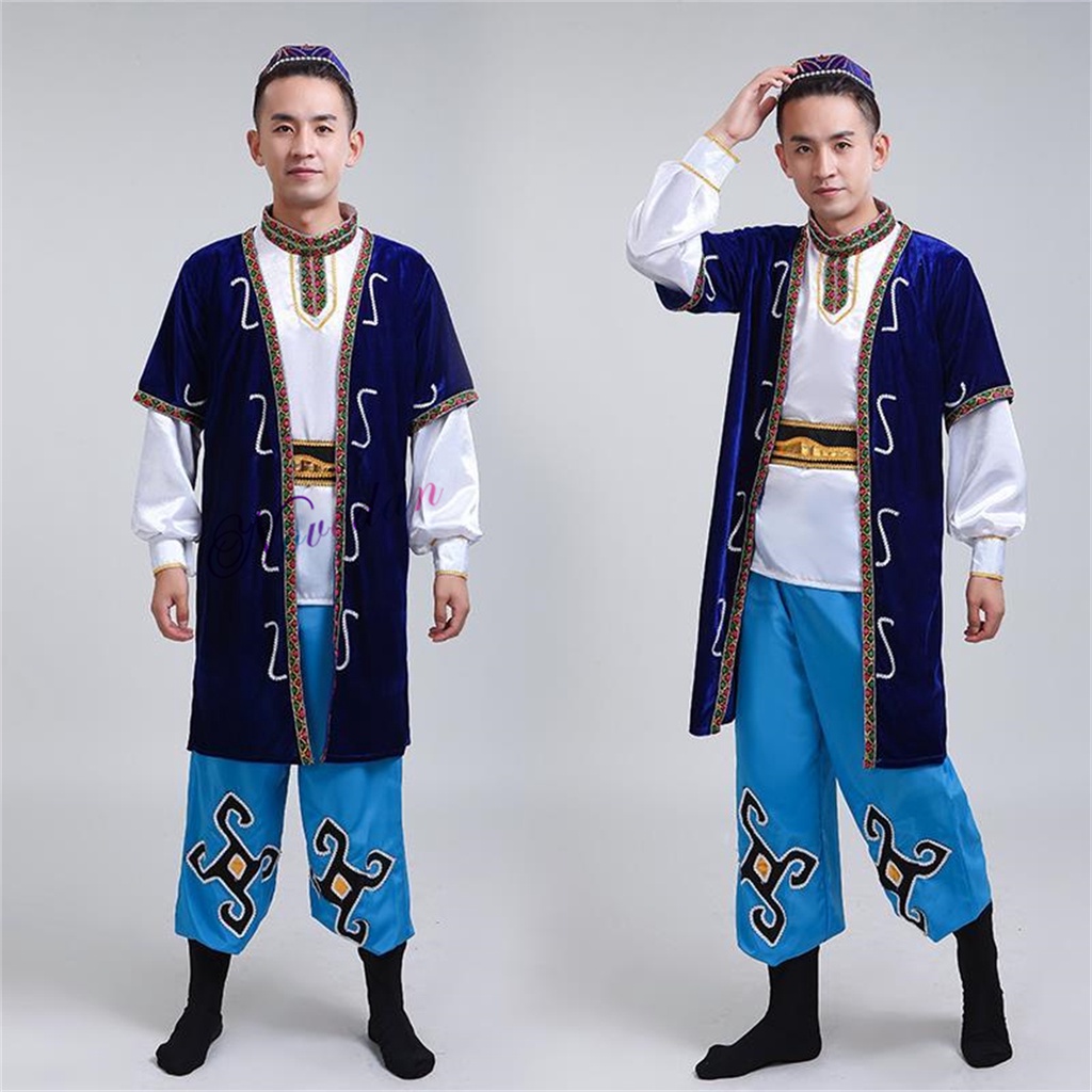 Chinese Style Traditional National Minority Xinjiang Dress Folk Dance Costume Ancient Xin Jiang