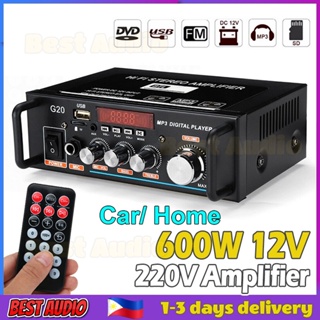 110v 220v 600w Car Amplificador Hifi 2-ch Audio Power Amplifier 12v Home  Theater Amplifier Audio Fm Usb Sd With Remote Control - Instrument Parts &  Accessories - AliExpress