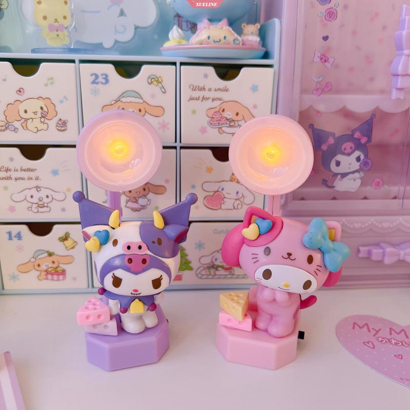 Cartoon Sanrio Kuromi Melody Kuromi Small Desktop Mini Table Lamp Night ...