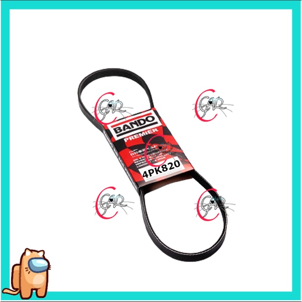 BANDO FAN BELT (4PK820) NISSAN NAVARA D40 POWER STEERING BELT Shopee