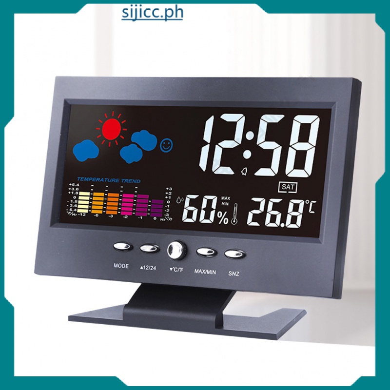 [READY STOCK] Wireless Alarm Clock Digital LED Desk Weather Forecast