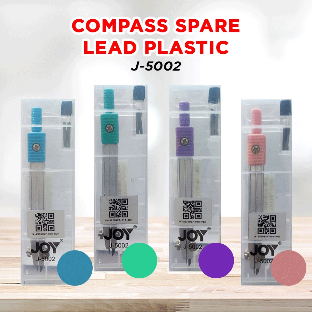 KM JOY Compass set j-5002 with spare lead Plastic casing | Shopee ...