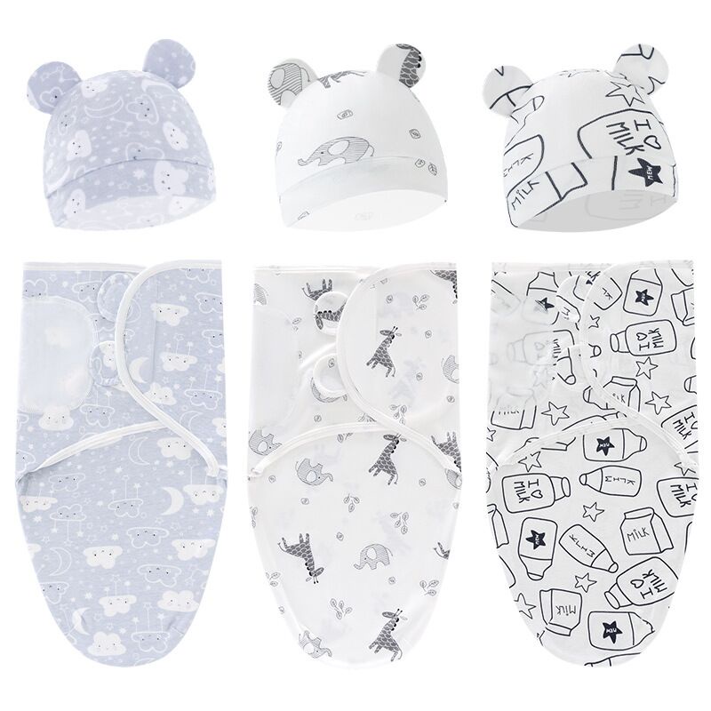 Baby Newborn Wappers Antikick Swaddles Sleeping Bags Cute Cartoon Babies Accessories Shopee