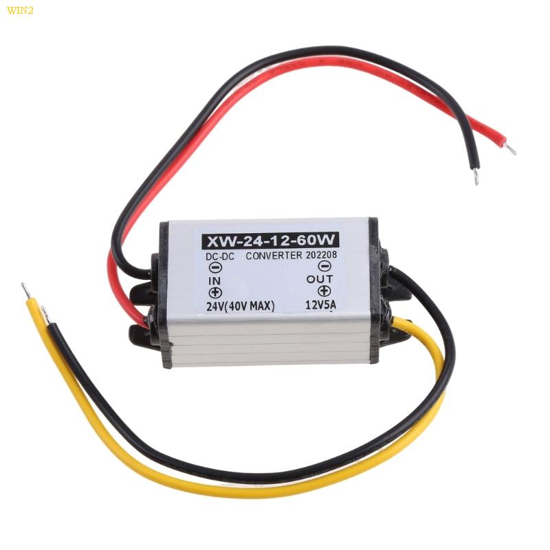 WIN DC-DC Stabilizer 24V to 12V Boost for Converter 5A 60W Waterproof ...
