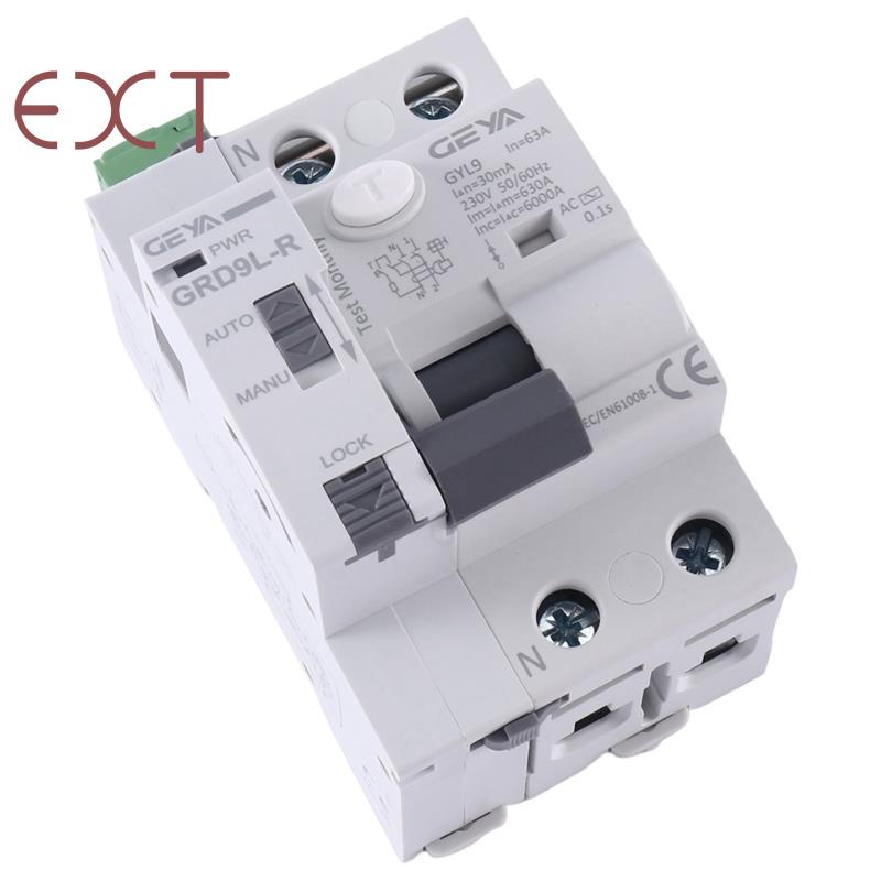 Geya Grd9l R Rccb Automatic Self Reclosing Device Circuit Breaker 2p