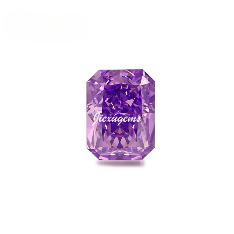 High Carbon Diamond Lab Cubic Zirconia Green Crushed Ice Cut Radiant ...