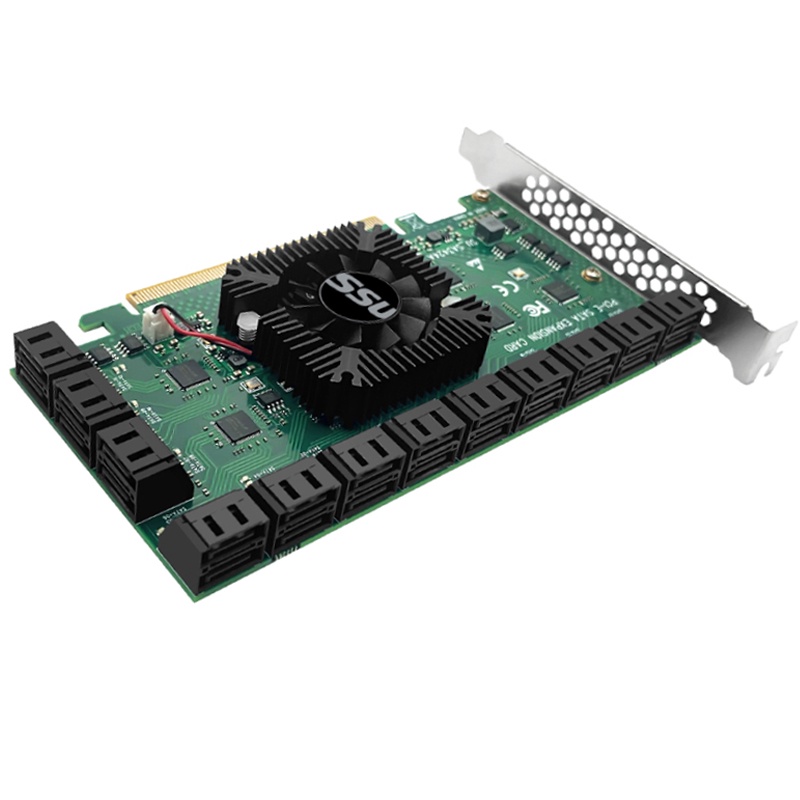 Chi a Mining Riser 24 Port SATA PCI Express X16 Controller SATA PCI-E ...