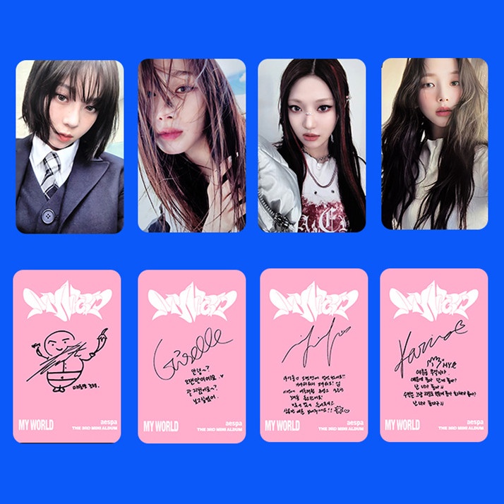 4pcs/set MY-WORLD Album S-MINI Photocards Lomo Cards NINGNING