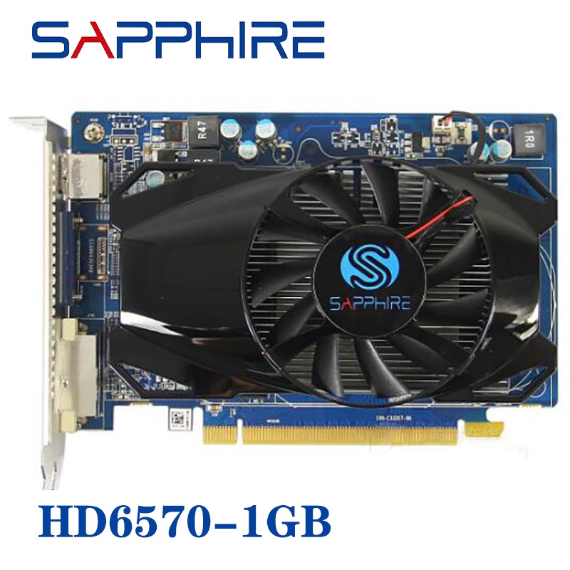 Used SAPPHIRE HD6570 1GB For AMD Video Card GPU Radeon HD 6570 GDDR5 ...